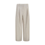 Brunello Cucinelli Beige Wool Oves Aries Dress Pants
