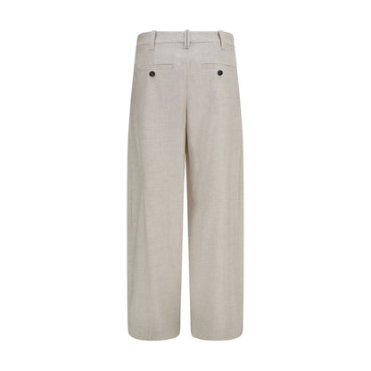Brunello Cucinelli Beige Wool Oves Aries Dress Pants