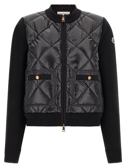 Moncler Black Polyamide Cardigan