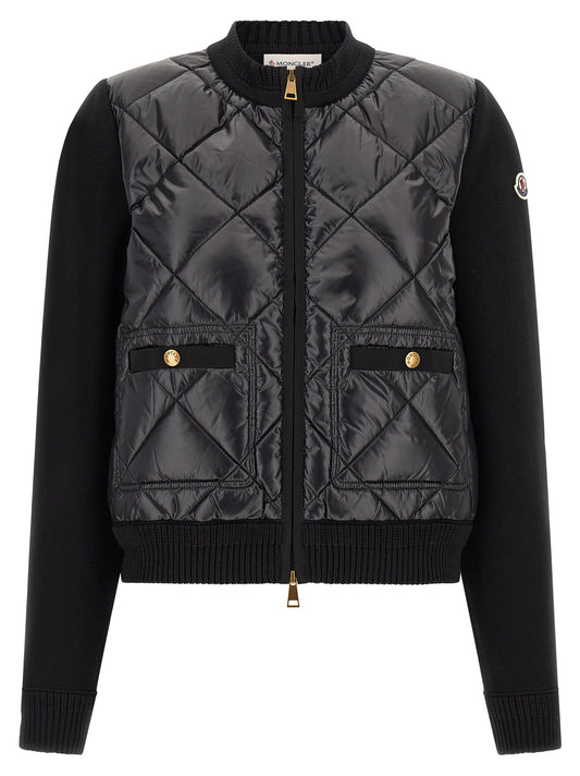 Moncler Black Polyamide Cardigan