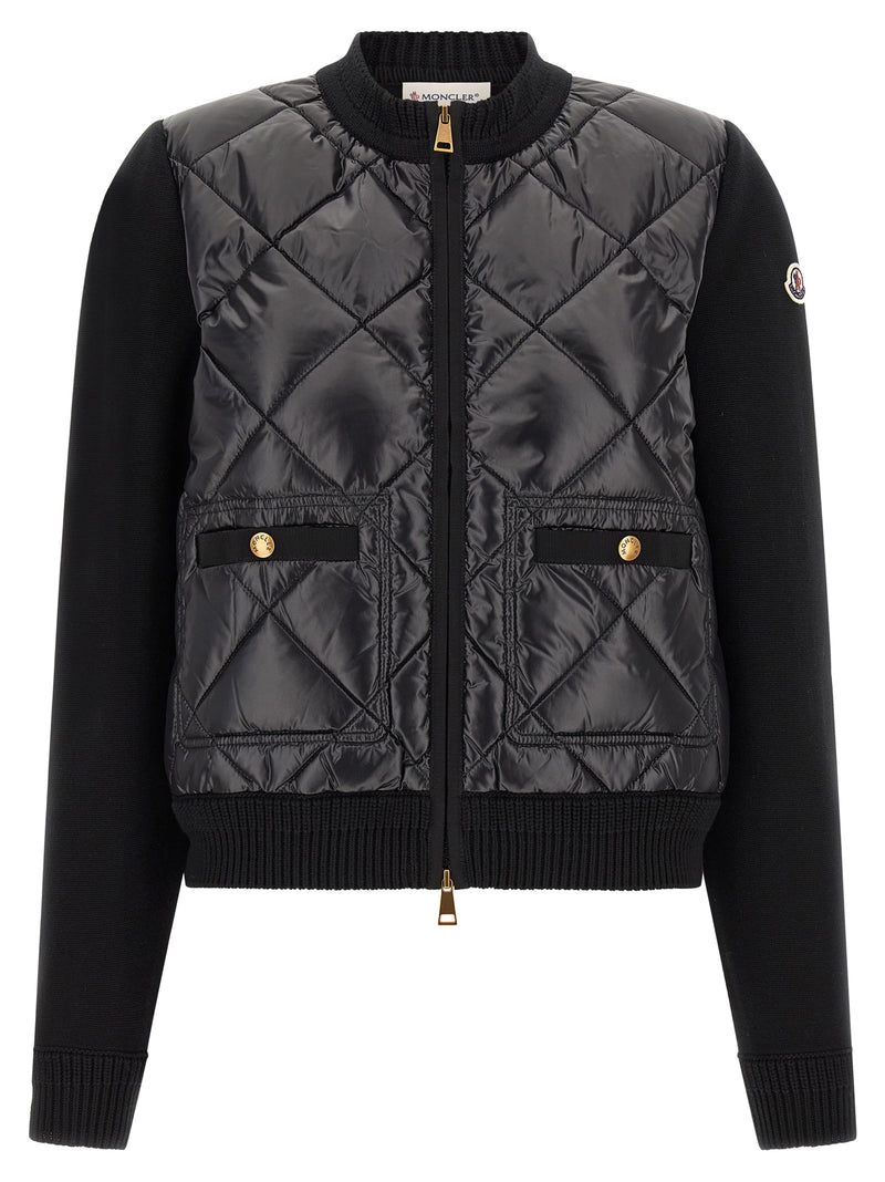 Moncler Black Polyamide Cardigan