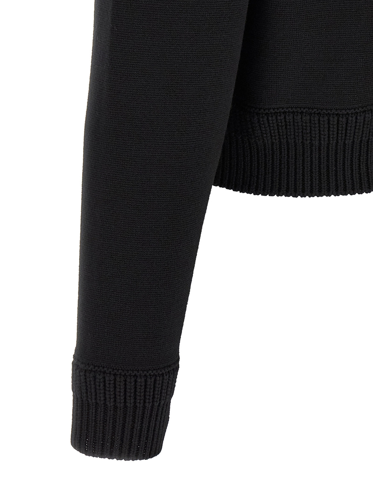 Moncler Black Polyamide Cardigan - Stylish and Functional