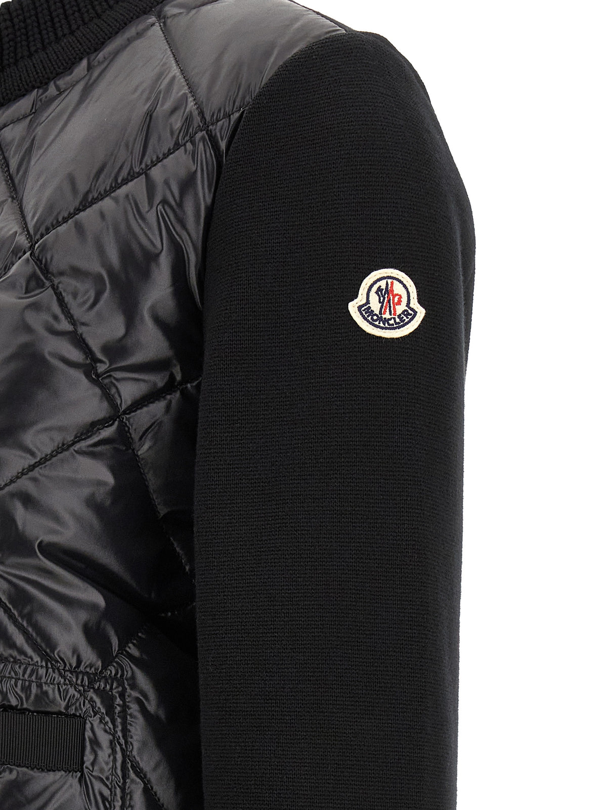 Moncler Black Polyamide Cardigan - Stylish and Functional
