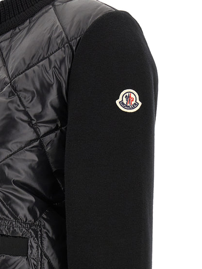 Moncler Black Polyamide Cardigan