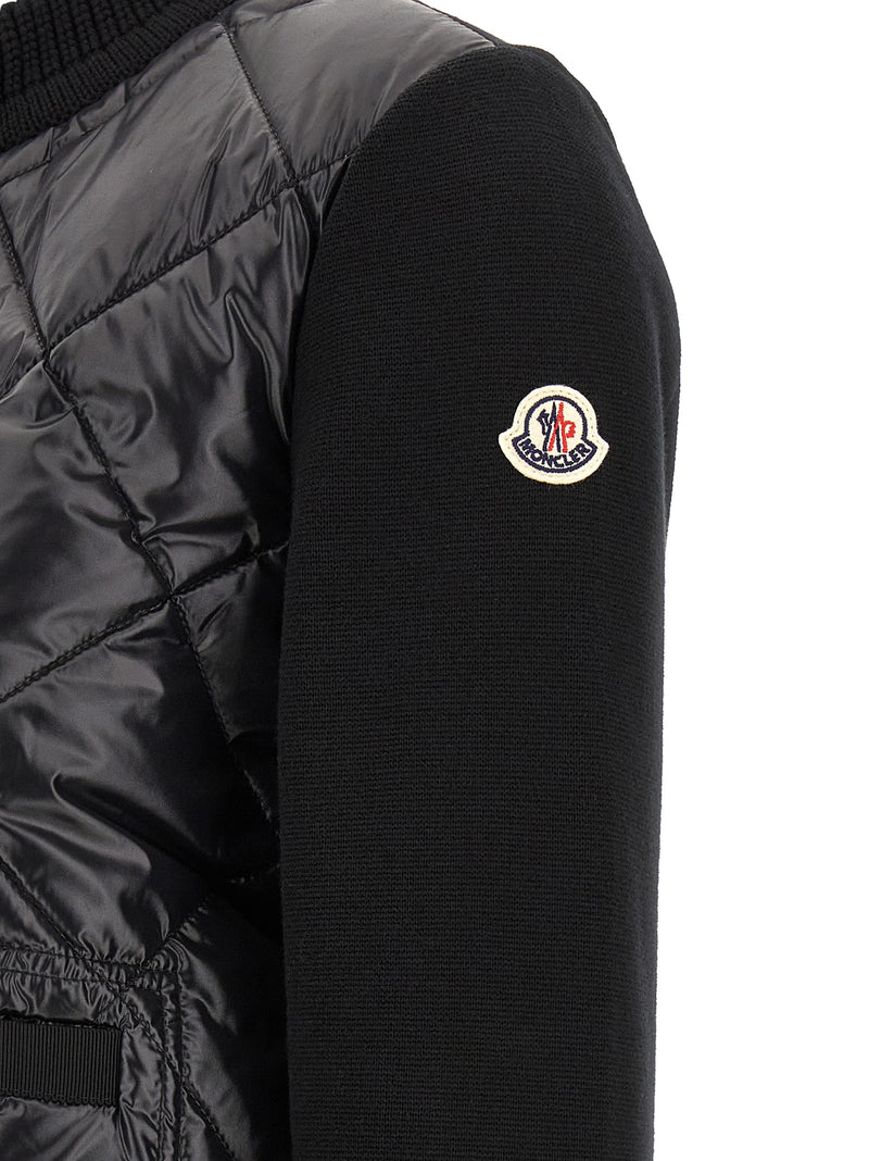 Moncler Black Polyamide Cardigan