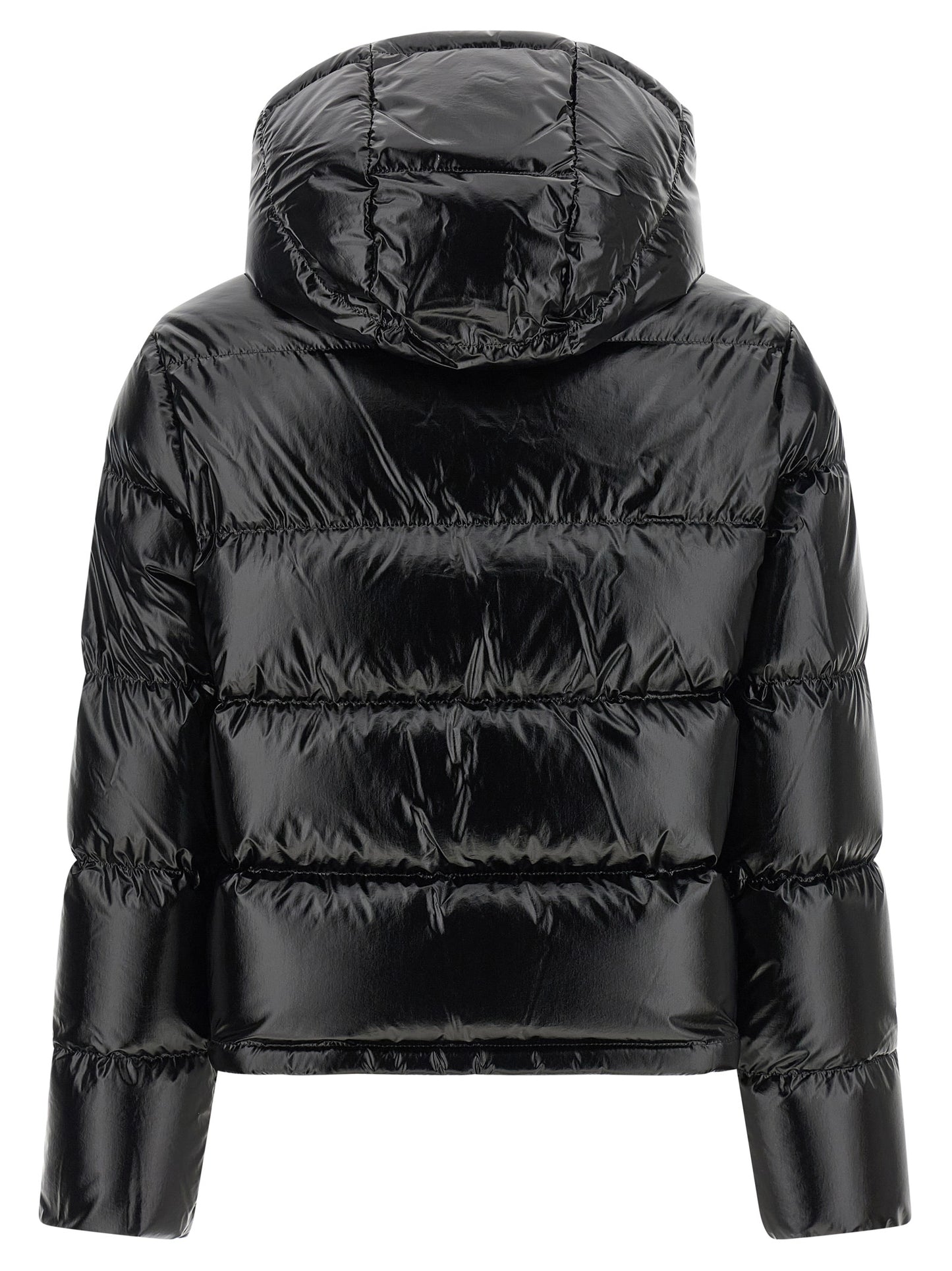 Moncler Black Polyamide Full-Length Jacket