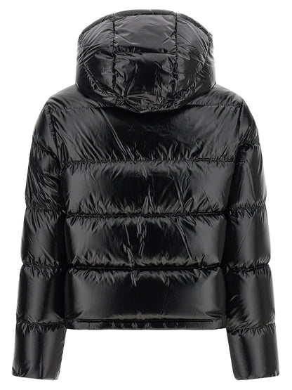 Moncler Black Polyamide Full-Length Jacket