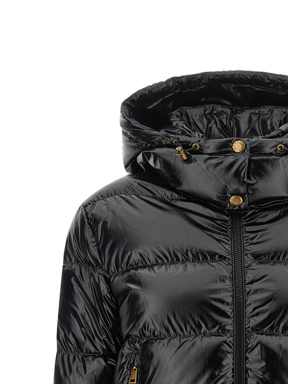 Moncler Black Polyamide Full-Length Jacket