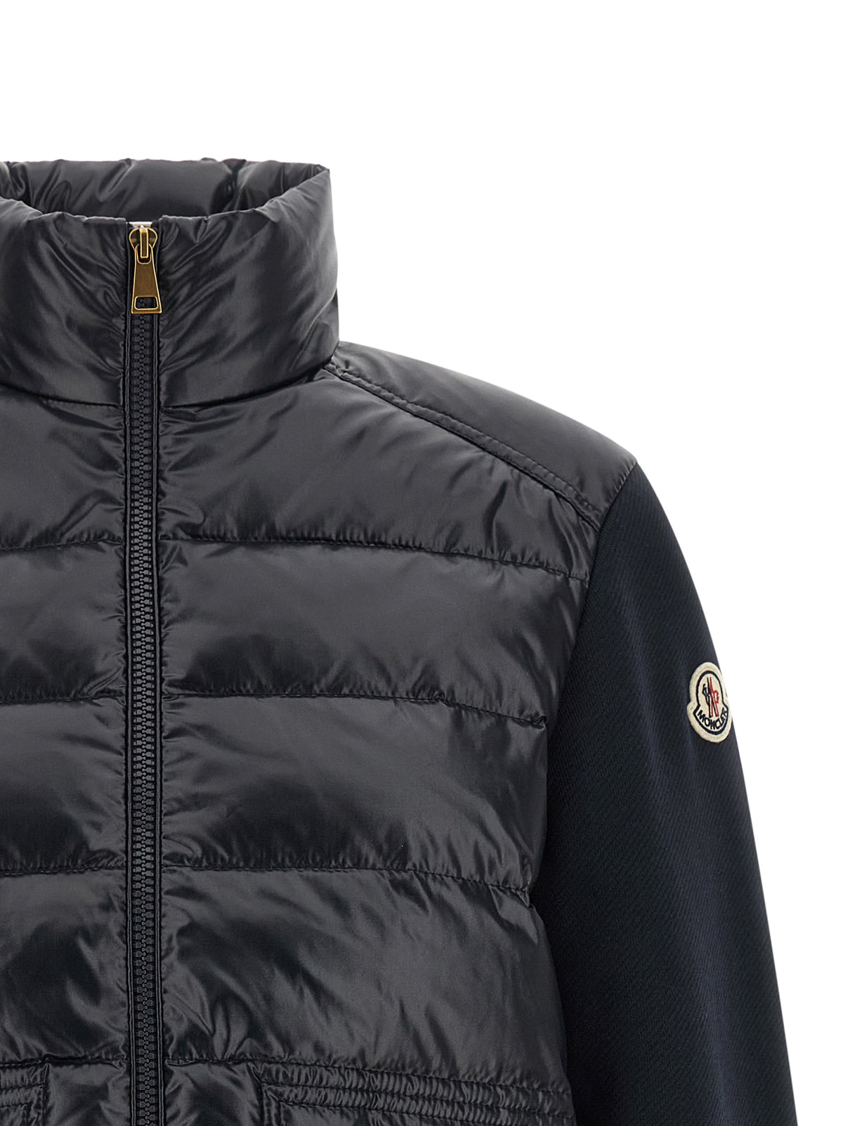 Moncler Blue Polyamide Cardigan - Stylish Urban Outerwear