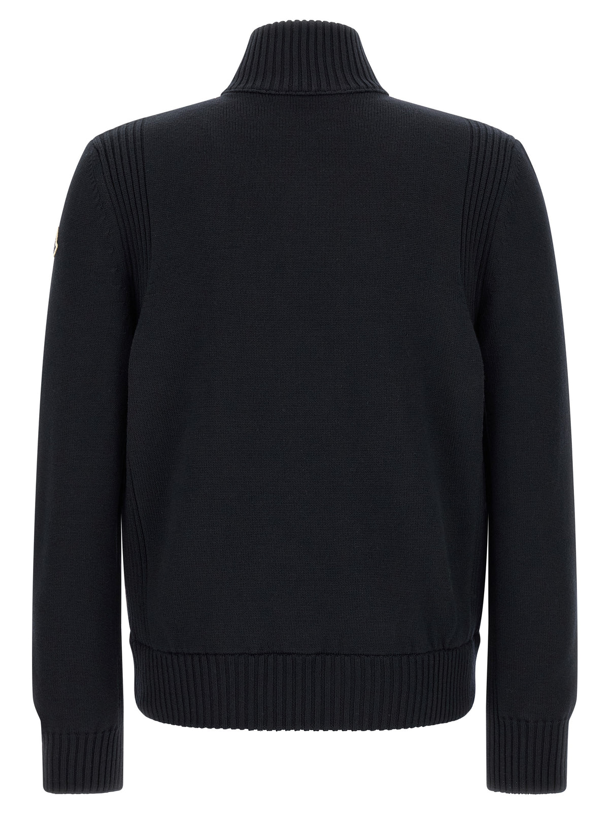 Moncler Blue Polyester Cardigan - Luxury Layering for Men