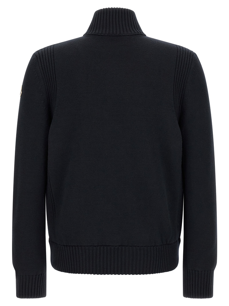 Moncler Blue Polyester Cardigan