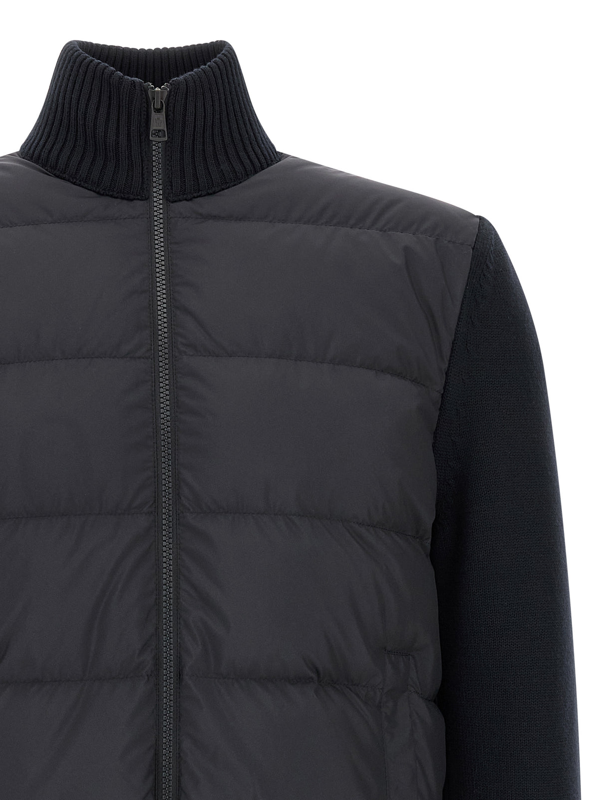 Moncler Blue Polyester Cardigan - Luxury Layering for Men
