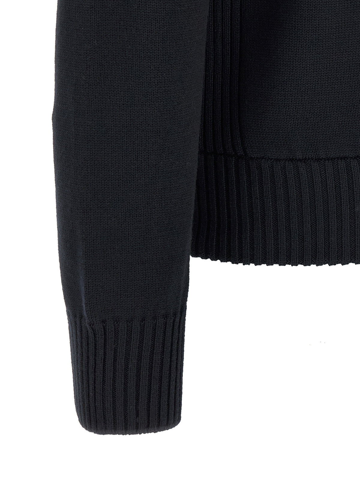 Moncler Blue Polyester Cardigan - Luxury Layering for Men