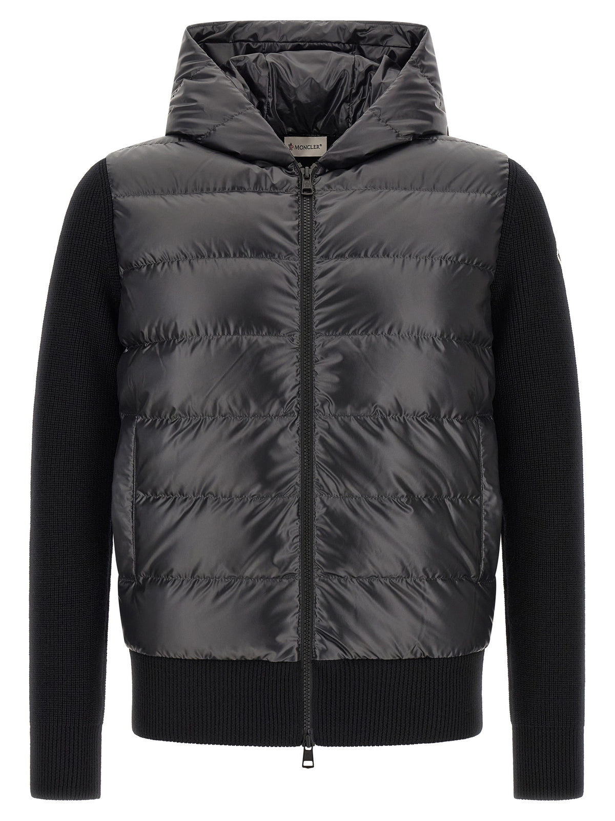 Moncler Black Polyester Cardigan - Stylish and Functional