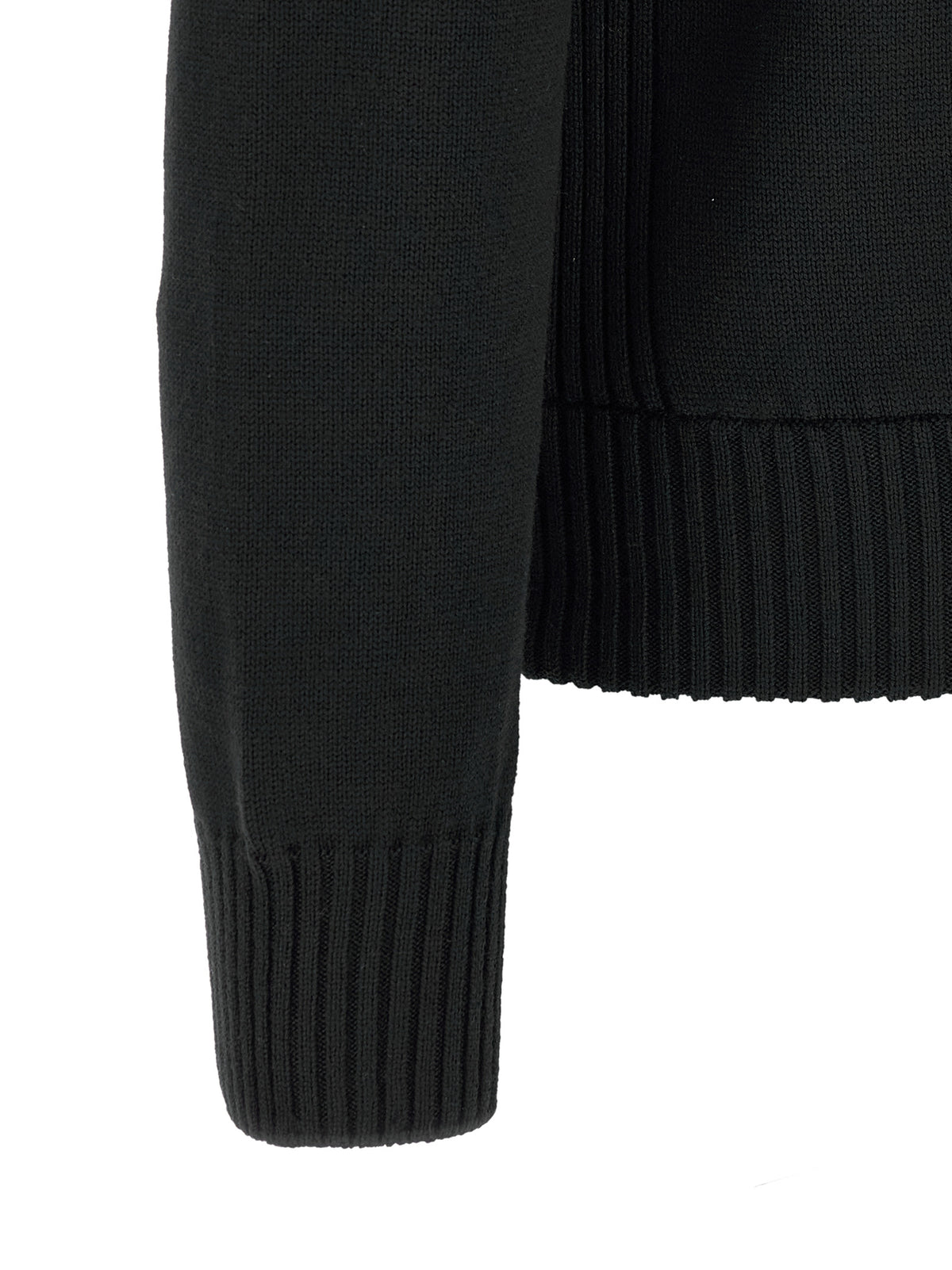 Moncler Black Polyester Cardigan for Men