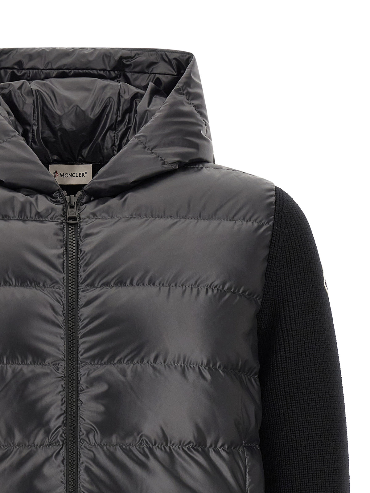 Moncler Black Polyester Cardigan - Stylish and Functional