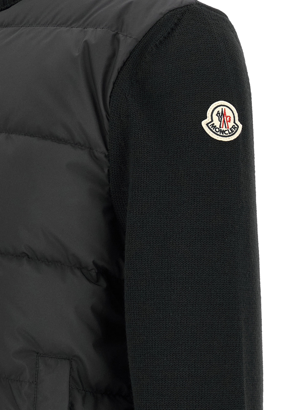 Moncler Black Polyester Cardigan for Men