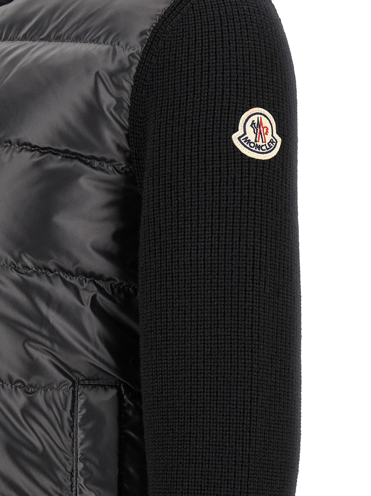 Moncler Black Polyester Cardigan - Stylish and Functional