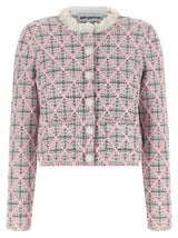 Self-Portrait Multicolor Cotton Cardigan