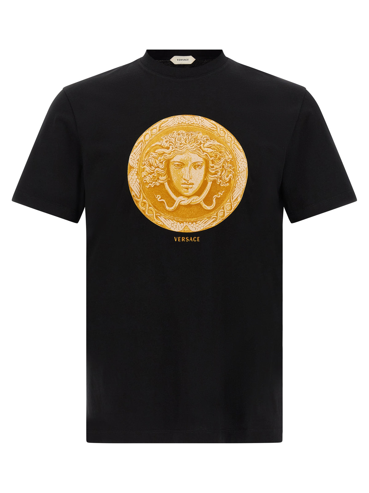 Versace Black Cotton T-Shirt - Iconic Style and Comfort