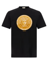 Versace Black Cotton T-Shirt - Iconic Style and Comfort