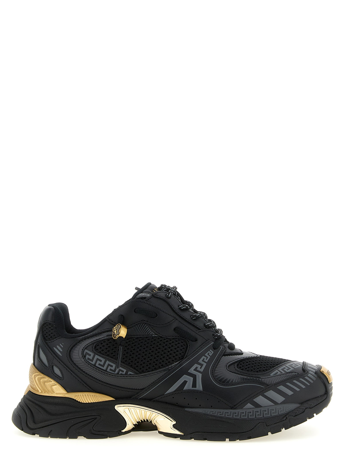 Versace Multicolor Calfskin Athletic Sneakers for Men