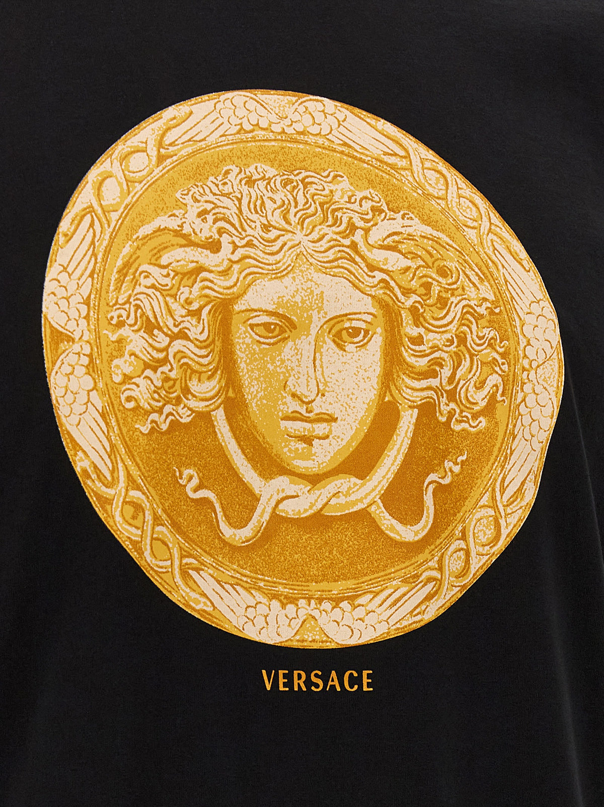 Versace Black Cotton T-Shirt - Iconic Style and Comfort