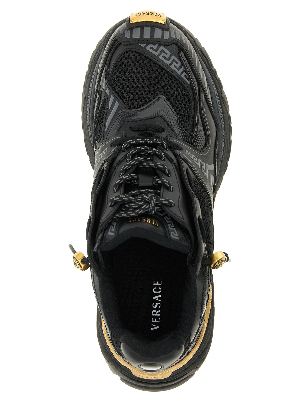 Versace Multicolor Calfskin Athletic Sneakers for Men