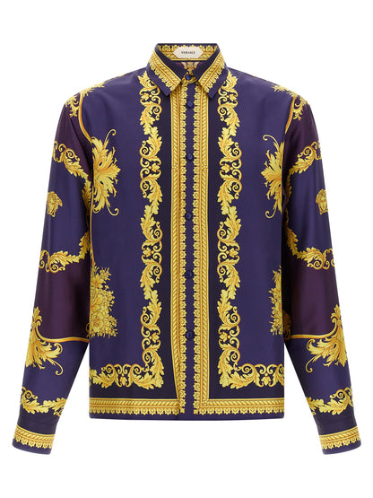 Versace Multicolor Silk Blouse