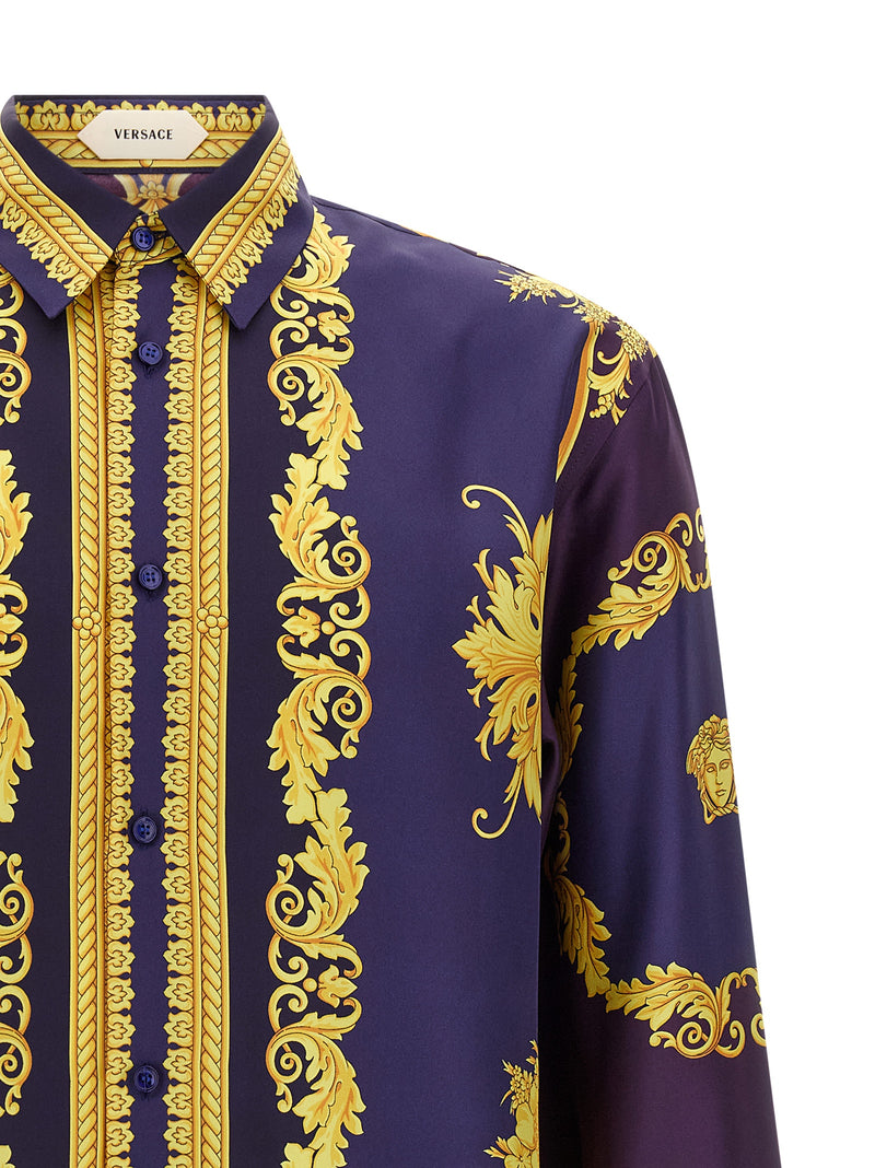 Versace Multicolor Silk Blouse