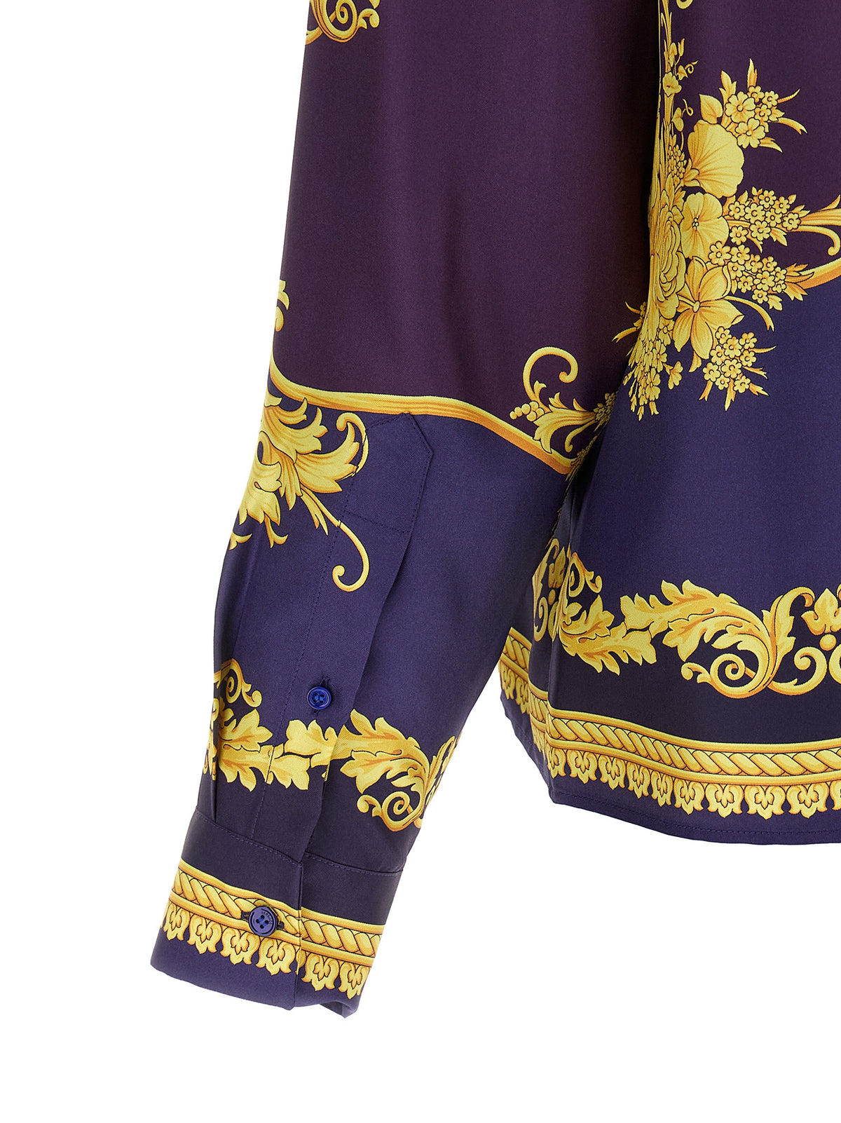 Versace Multicolor Silk Blouse - New Barocco Print