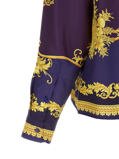 Versace Multicolor Silk Blouse