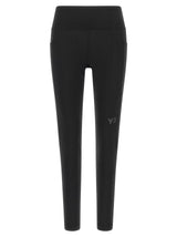Y-3 Black Recycled Polyester Leggings for Women