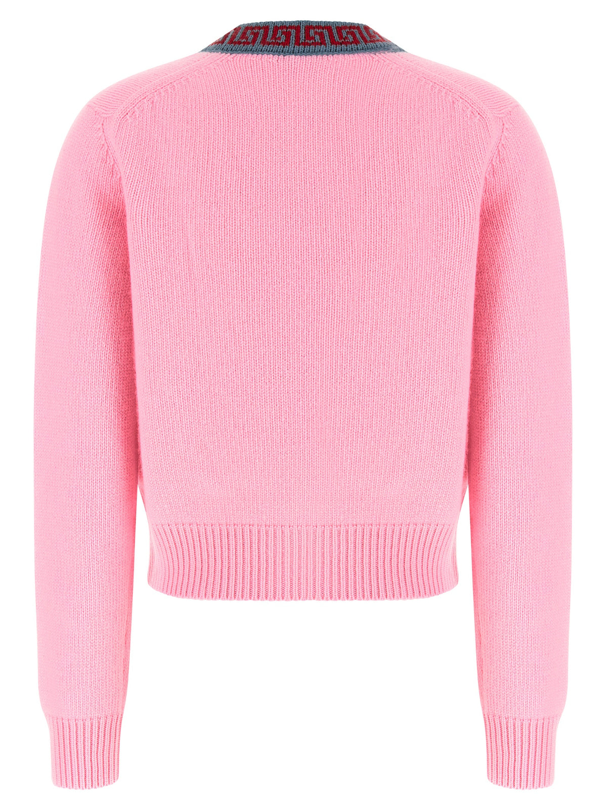 Versace Multicolor Virgin Wool Cardigan for Women