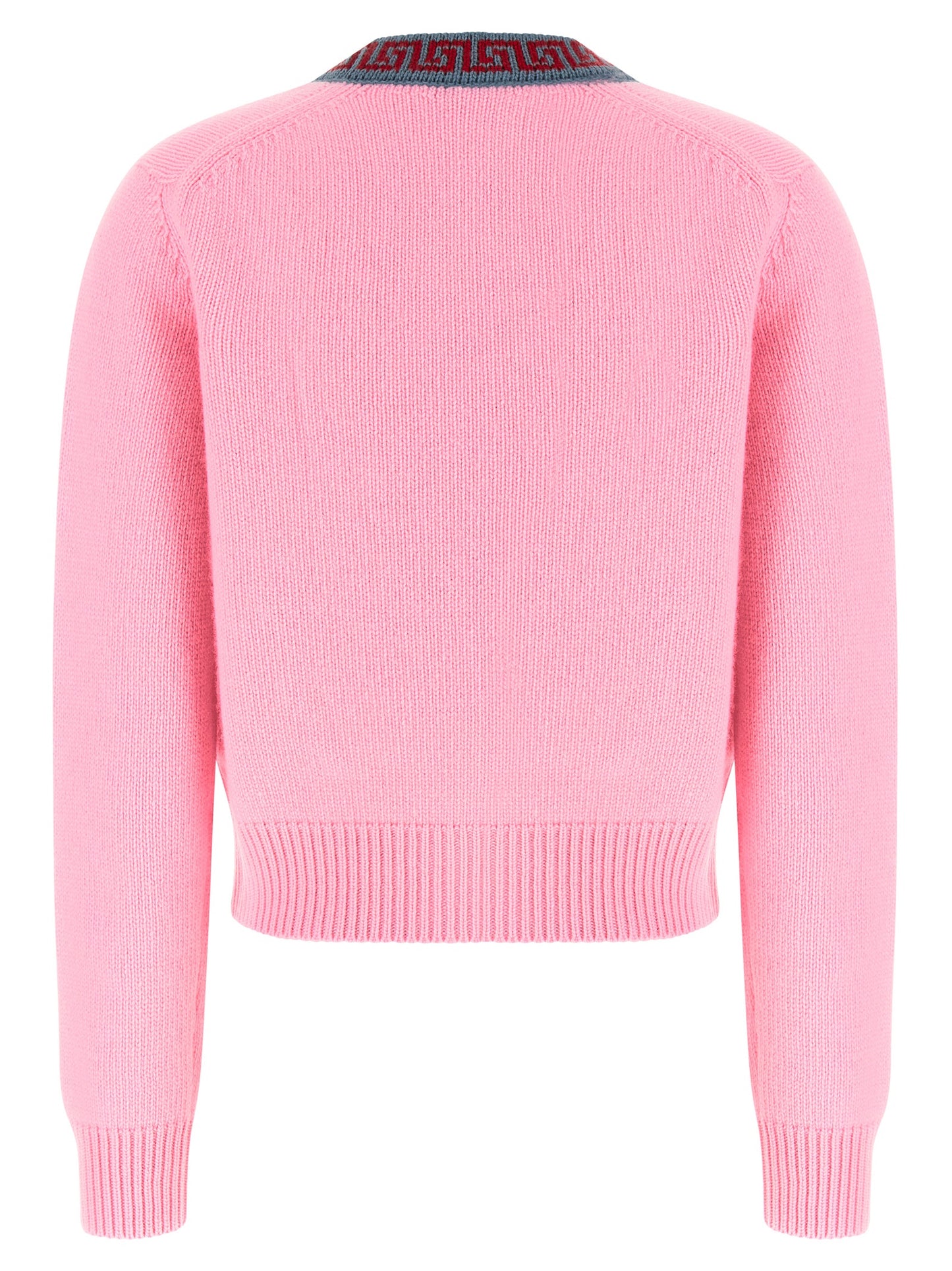 Versace Multicolor Virgin Wool Cardigan