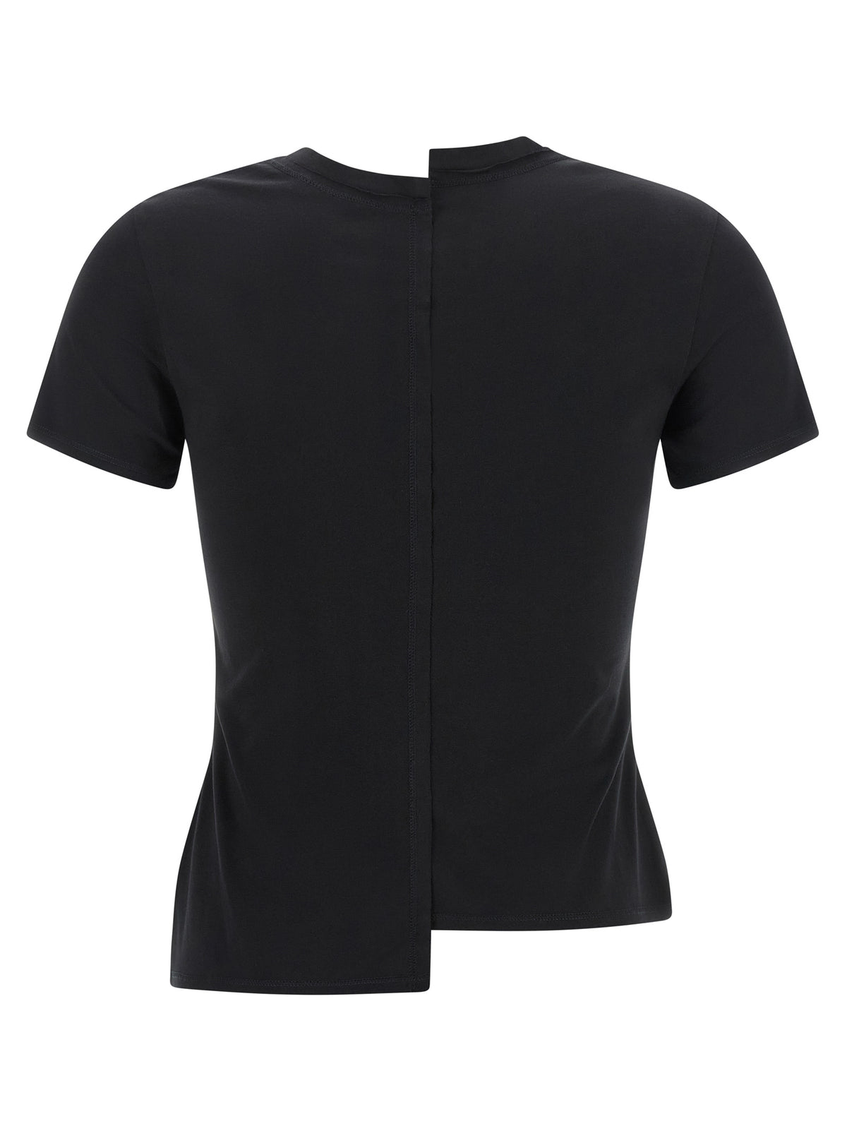 Y-3 Black Cotton Fitted T-Shirt for Women