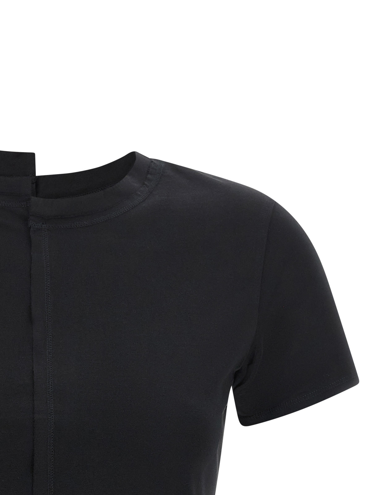 Y-3 Black Cotton Fitted T-Shirt for Women