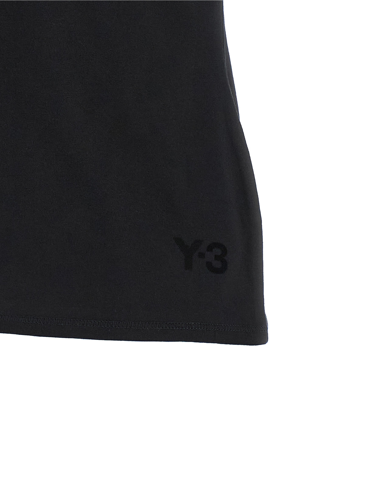 Y-3 Black Cotton Fitted T-Shirt for Women
