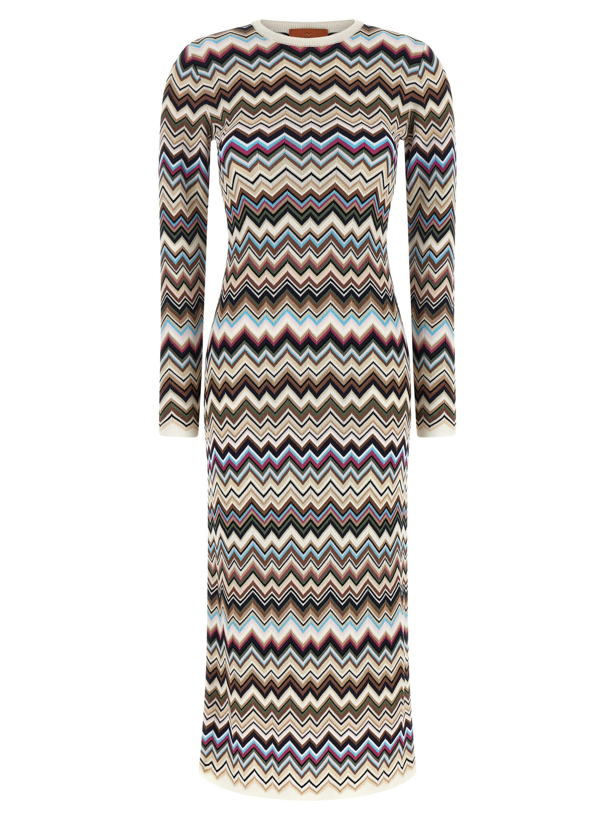Missoni Multicolor Viscose Midi Dress - Iconic Italian Elegance