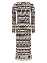 Missoni Multicolor Viscose Midi Dress - Iconic Italian Elegance
