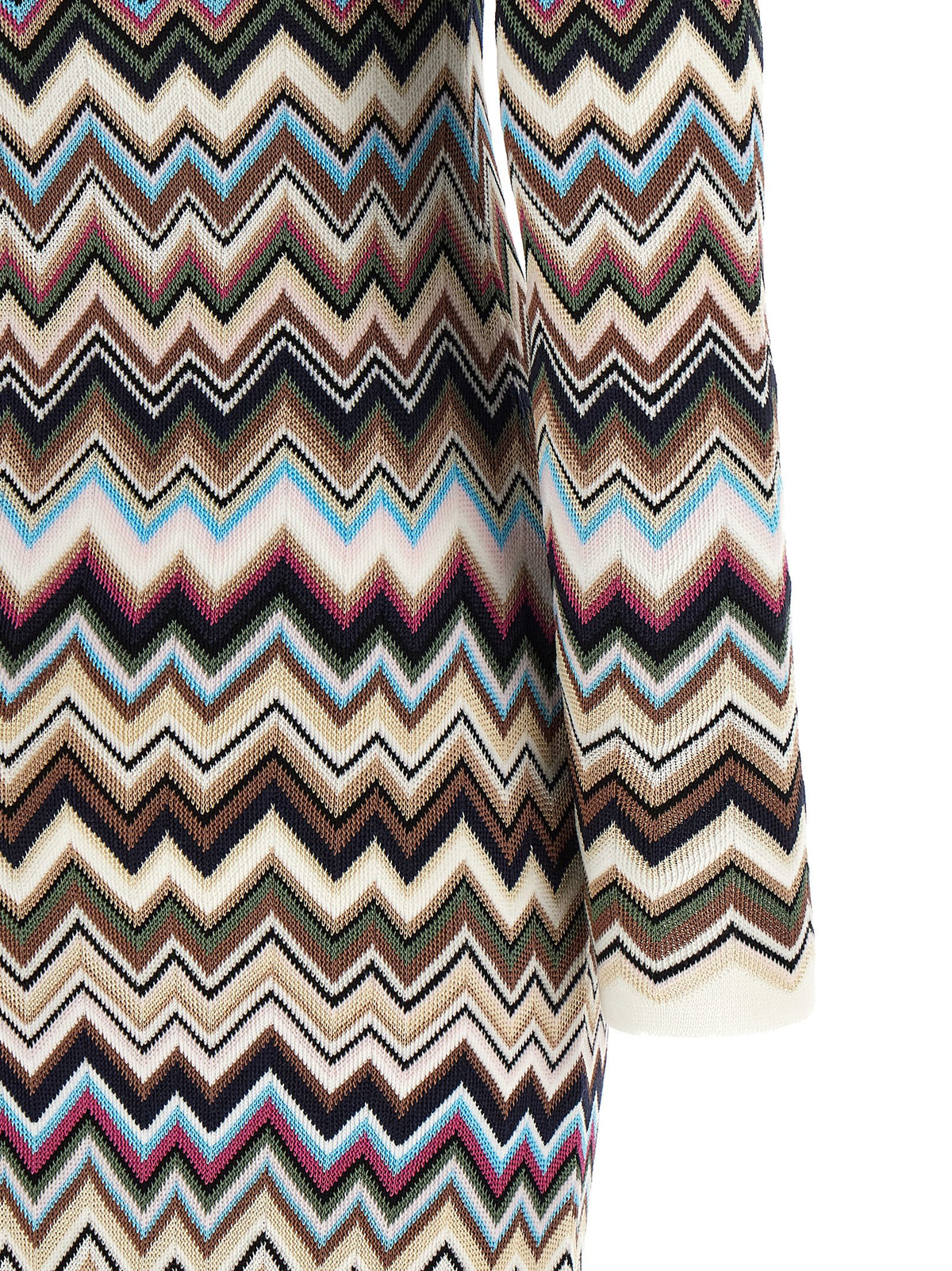 Missoni Multicolor Viscose Midi Dress - Iconic Italian Elegance