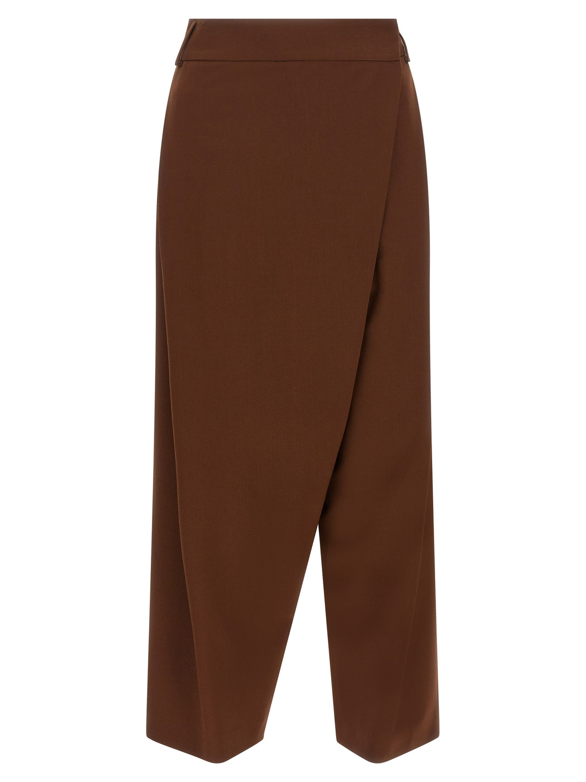 Alberto Biani Brown Wool Cropped Pants for Women