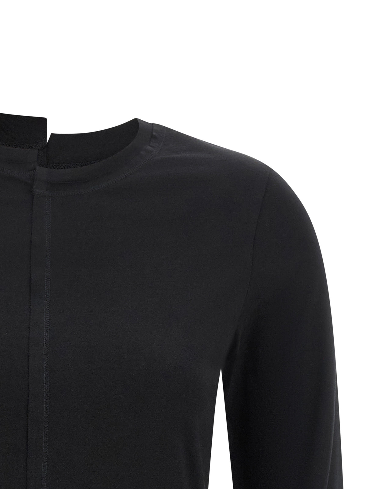 Y-3 Black Cotton Long Sleeve T-Shirt - Modern Minimalism