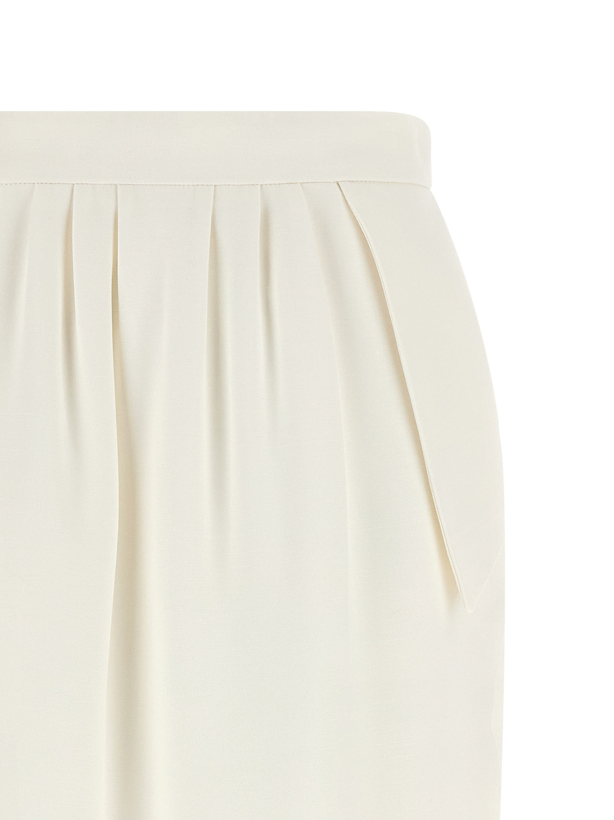 Stella McCartney White Polyester Midi Skirt for Women