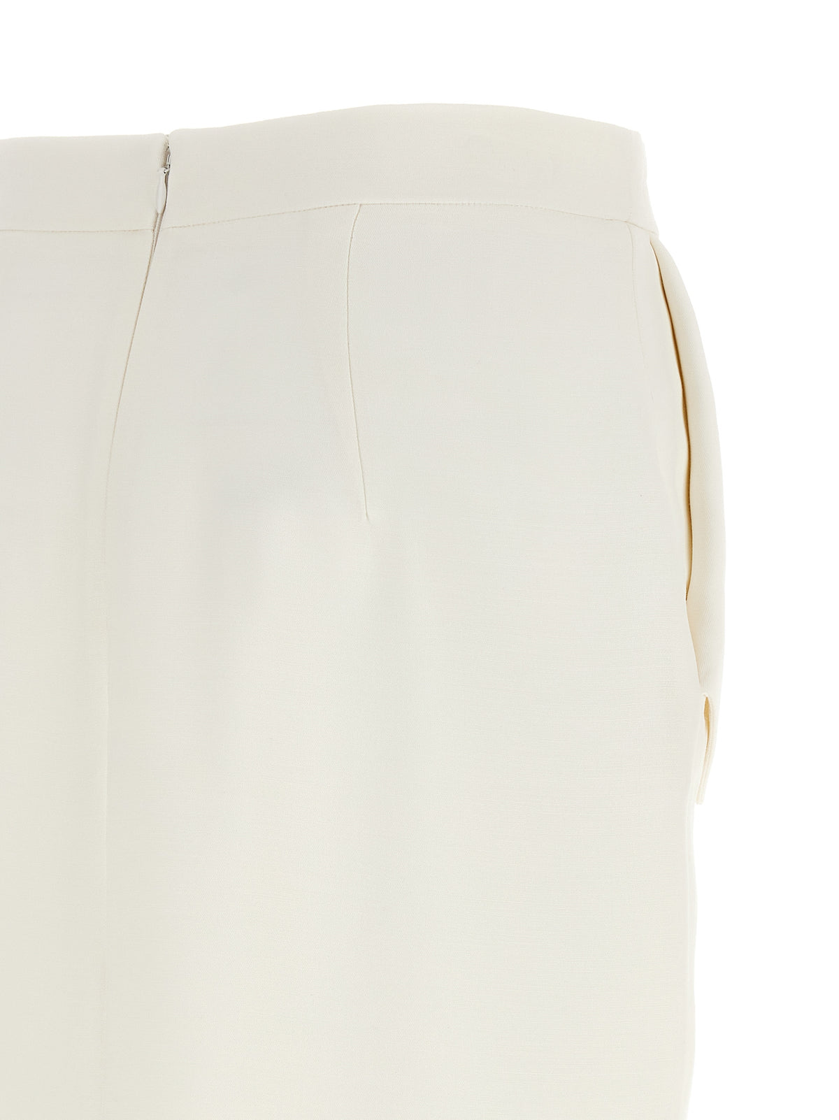 Stella McCartney White Polyester Midi Skirt for Women