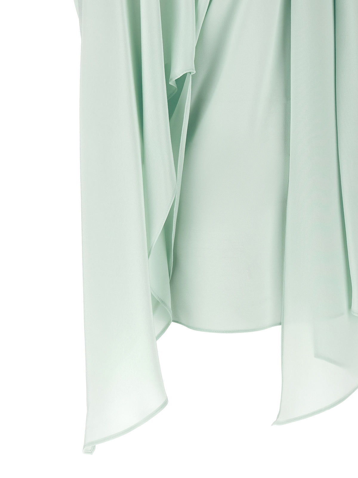 Stella McCartney Bicolor Silk Blouse - Mint Green