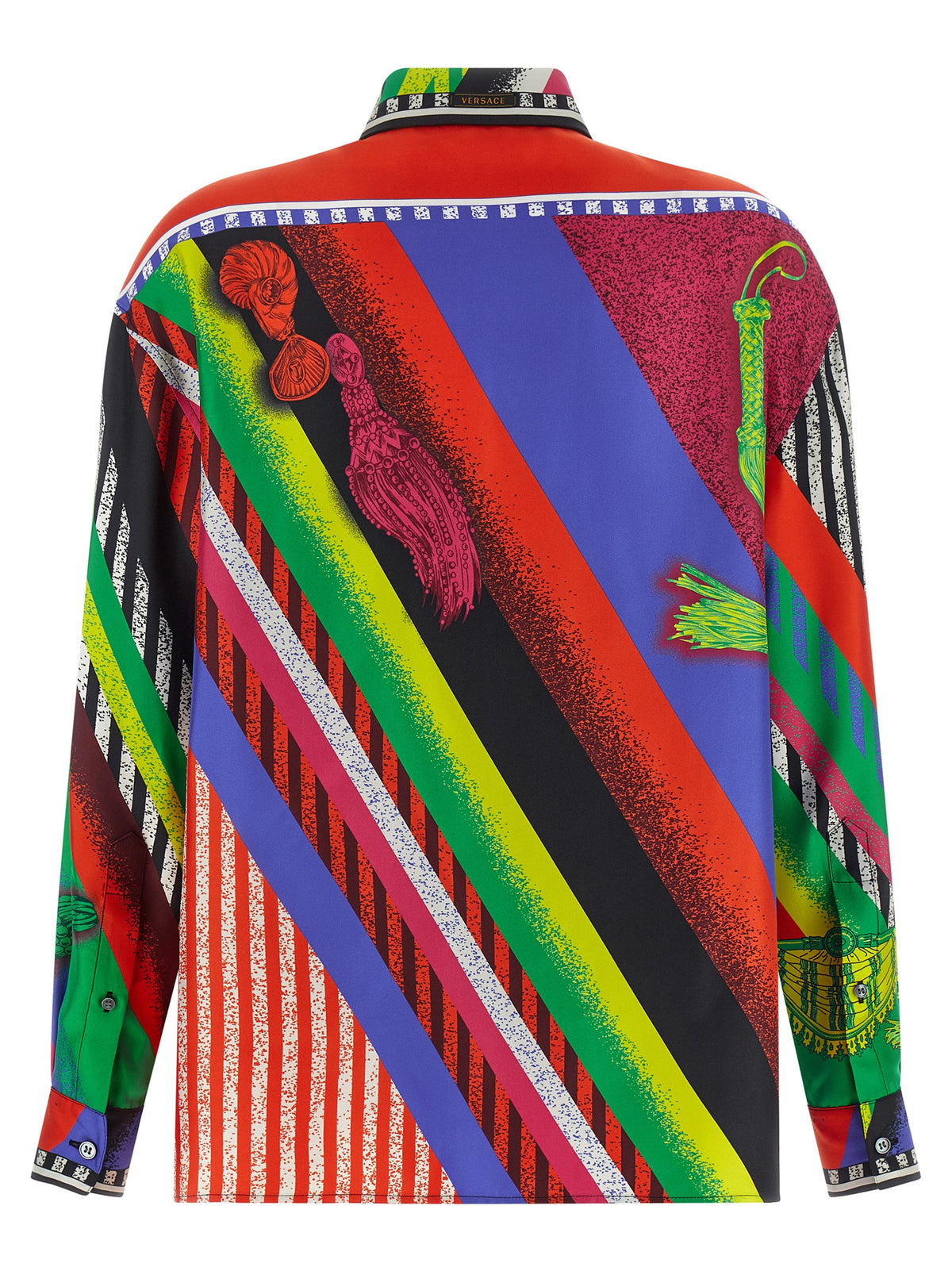 Versace Multicolor Silk Blouse - Formula 6 Print