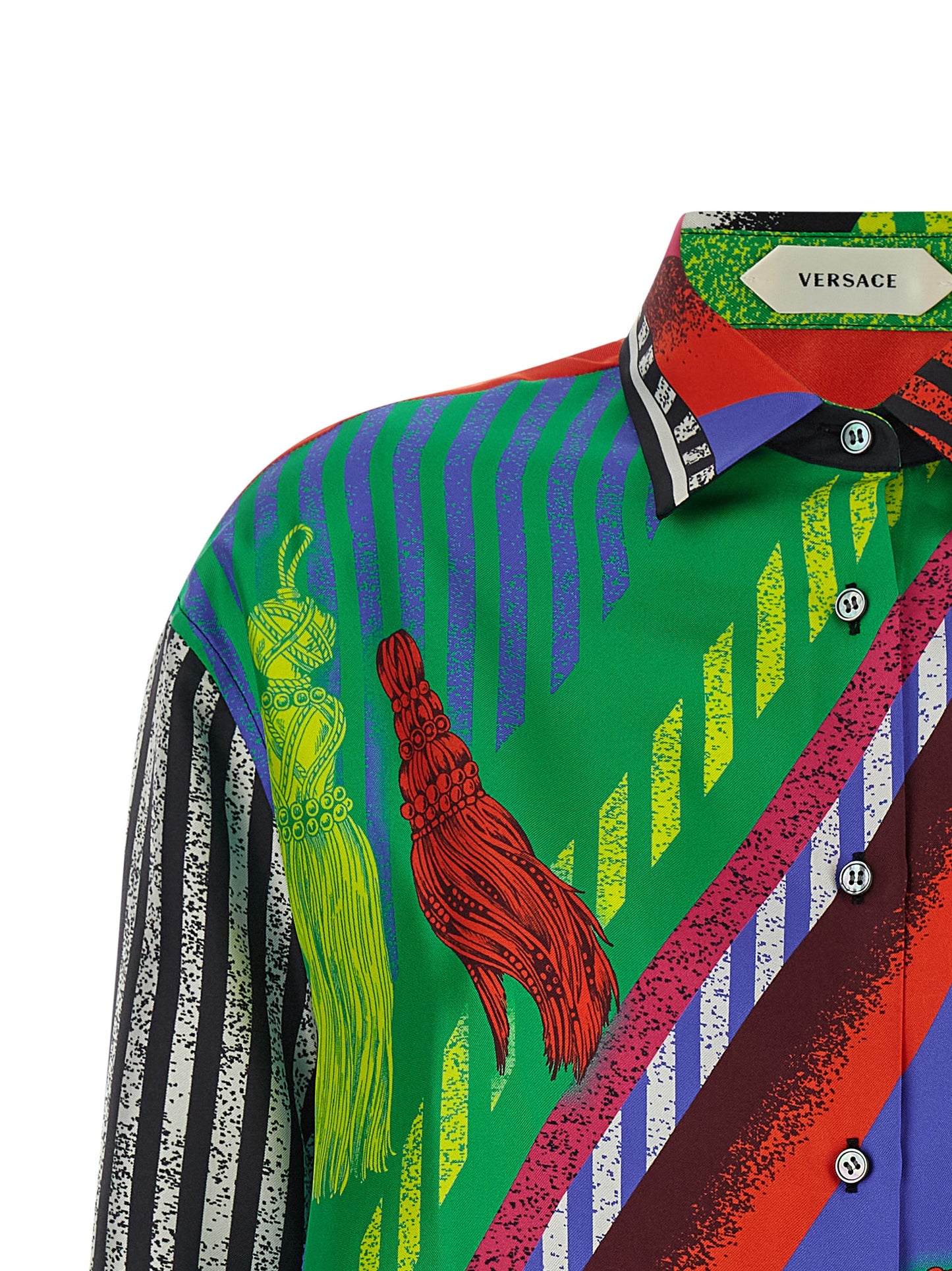 Versace Multicolor Silk Blouse