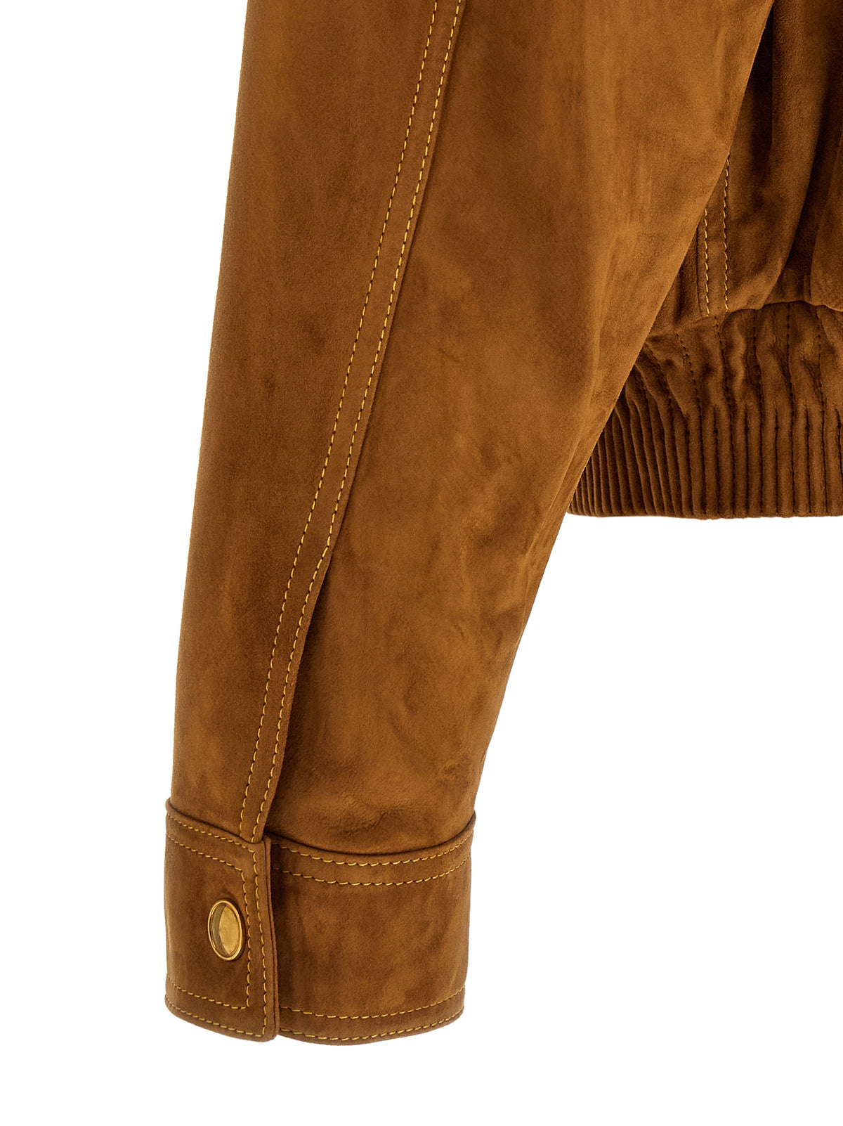 Versace Brown Lamb Leather Jacket - Timeless Elegance