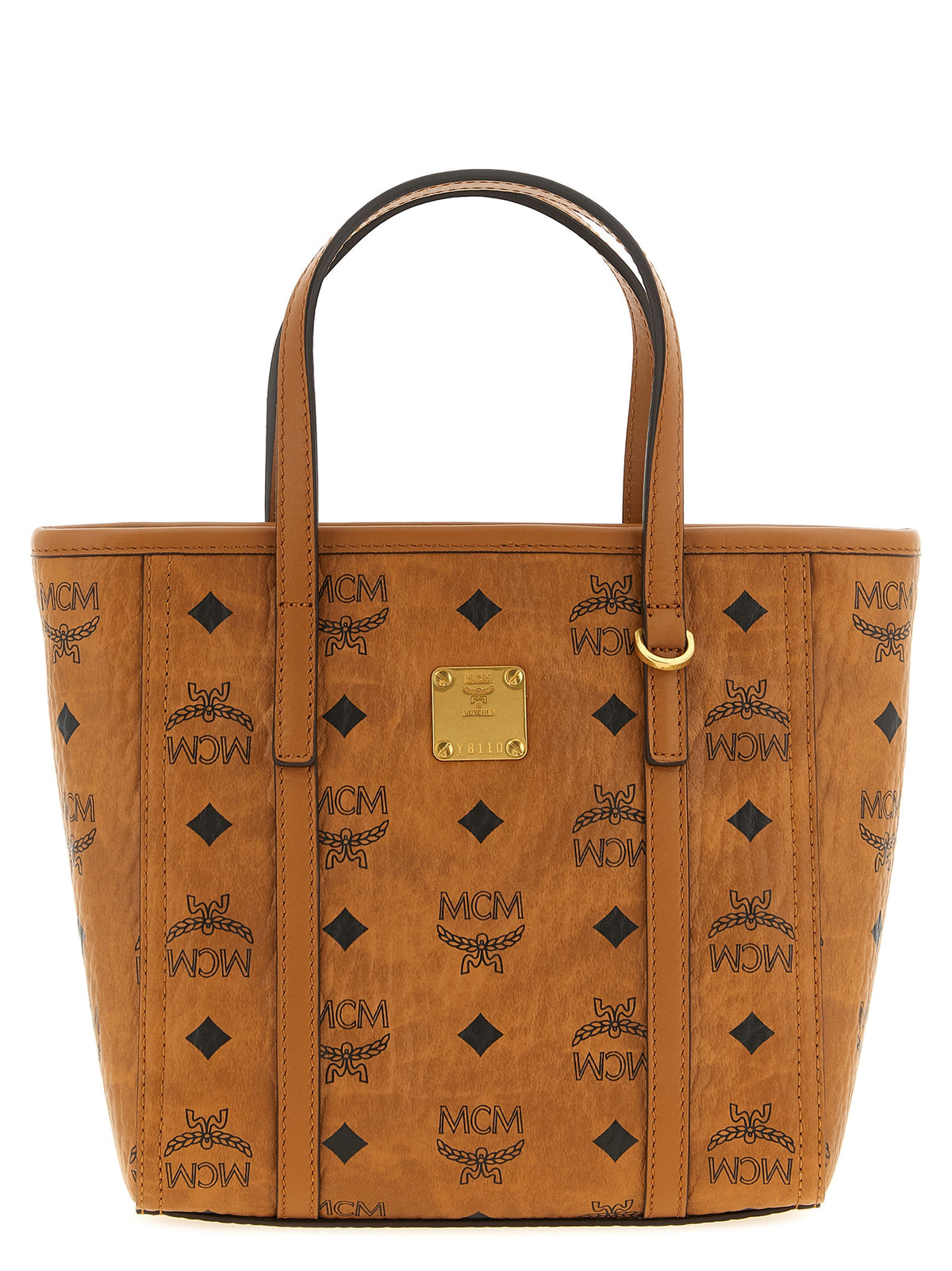 MCM Toni Brown Polyethylene Tote Bag - Chic & Versatile